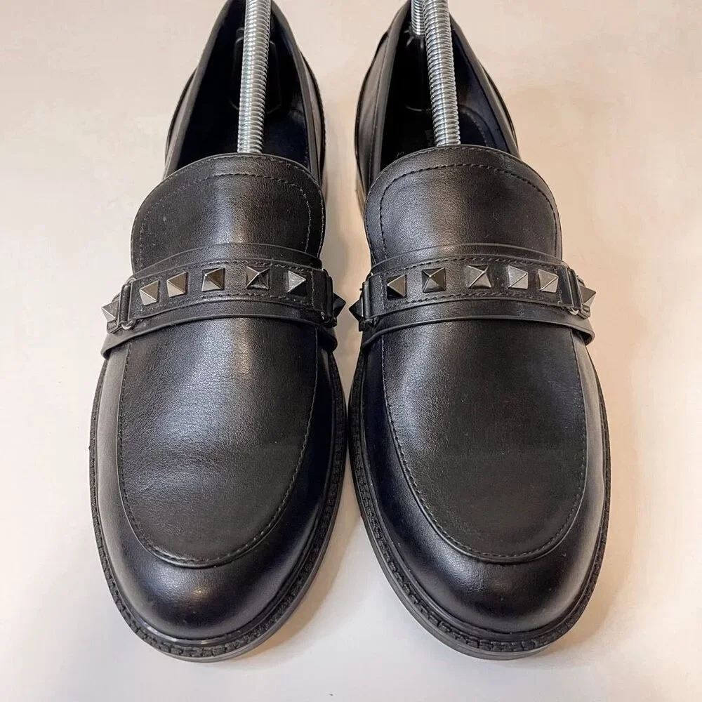 Marc Fisher‎ Cancia Studded Loafer Size 10